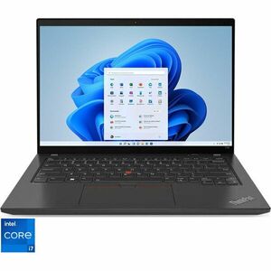 Laptop Lenovo 14'' ThinkPad T14 Gen 4, WUXGA IPS, Procesor Intel® Core™ i7-1355U (12M Cache, up to 5.00 GHz), 32GB DDR5, 1TB SSD, Intel Iris Xe, Win 11 Pro, Thunder Black imagine