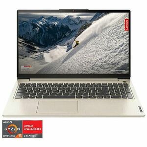 Laptop Lenovo IdeaPad 1 15ALC7 cu procesor AMD Ryzen™ 5 5500U pana la 4.0 GHz, 15.6, Full HD, IPS, 16GB DDR4, 512GB SSD, AMD Radeon™ Graphics, No OS, Sand imagine