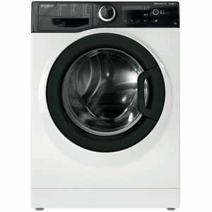 Masina de spalat rufe Slim Whirlpool WRSB7259BBEU, 7 kg, 1200 RPM, Clasa B, Motor Inverter, Display Big digital, Negru imagine