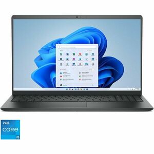 Laptop DELL 15.6'' Vostro 3530, FHD 120Hz, Procesor Intel® Core™ i5-1334U (12M Cache, up to 4.60 GHz), 16GB DDR4, 512GB SSD, Intel Iris Xe, Win 11 Pro, Carbon Black, 3Yr ProSupport imagine