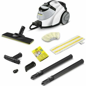 Aparat de curatat cu abur Karcher SC 5 EasyFix Iron Plug, 1.512-660.0, 2250 W, 4.2 bari, rezervor 1.5 L, Funcţie VapoHydro, Kit de curatare a podelei EasyFix, Alb/Negru imagine