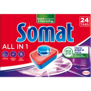 Detergent pentru masina de spalat vase Somat All in one, 24 spalari imagine