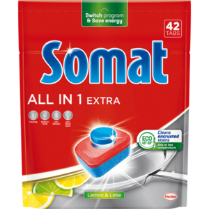 Detergent pentru masina de spalat vase Somat All in one Extra, 42 spalari imagine