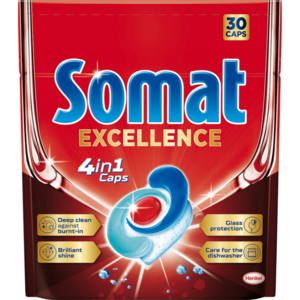 Detergent pentru masina de spalat vase Somat Exellence 4 in 1, 30 spalari imagine