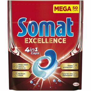 Detergent pentru masina de spalat vase Somat Exellence 4 in 1, 50 spalari imagine