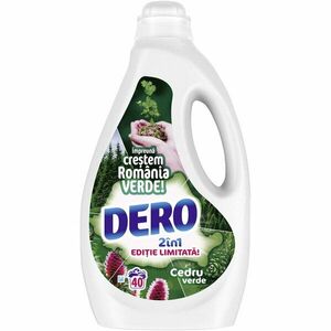 Detergent lichid Dero 2in1 Cedru Verde, 40 spalari, 2L imagine