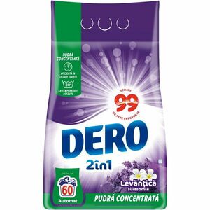 Detergent de rufe pudra Dero 2in1 Levantica si iasomie, 4.5 kg, 60 spalari imagine