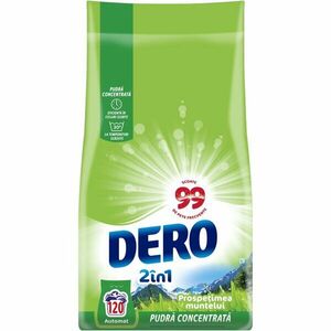 Detergent de rufe pudra Dero 2in1 Prospetimea Muntelui, 9 kg, 120 spalari imagine