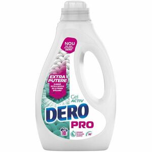 Detergent de rufe lichid Dero PRO Activ Gel, 18 spalari, 0.9L imagine