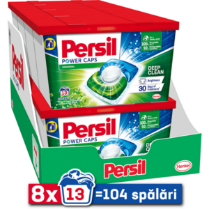 Detergent pentru rufe capsule Persil Power Caps Universal, 8x13 buc, 104 spalari imagine