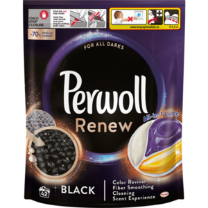 Detergent de rufe capsule Perwoll Renew Black, 42 spalari imagine