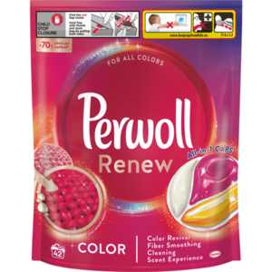 Detergent de rufe capsule Perwoll Renew Color, 42 spalari imagine