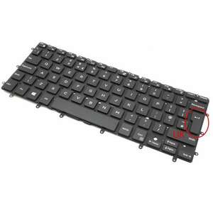 Tastatura Dell Inspiron 7548 iluminata layout UK fara rama enter mare imagine