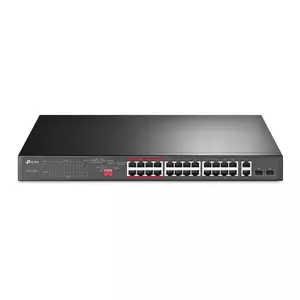 Switch Tp-Link TL-SL1226P cu management cu PoE 24xPoE+ 10/100Mbps 2x1000Mbps RJ45 2xSFP imagine