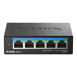 Switch D-Link DMS-105 fara management fara PoE 5x2500Mbps-RJ45 imagine