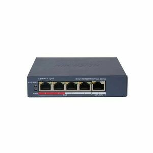 Switch Hikvision DS-3E1105P-EI-M, 5 porturi, 1 Gbps, 0.74 Mpps, 300 m, cu management imagine