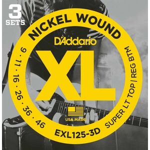 D'Addario EXL125-3D Corzi chitare electrice imagine