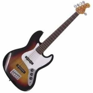 SX SJB62/5 3-Tone Sunburst Bas cu 5 corzi imagine