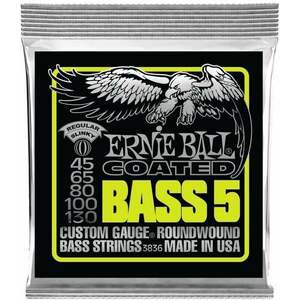 Ernie Ball 3836 Coated 45-130 Set de 5 corzi pentru bas imagine