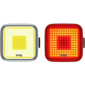 Knog Blinder Square Black Front 200 lm / Rear 100 lm Square Lumini bicicletă imagine