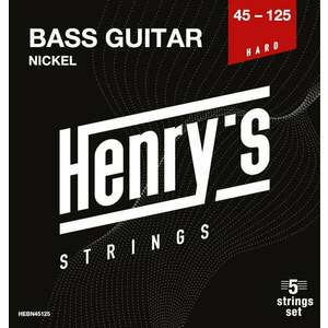 Henry's Nickel 45-125 Set de 5 corzi pentru bas imagine