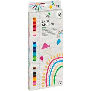 Kreul 90721 Textile Marker Set Junior Set markere textile 18 buc imagine