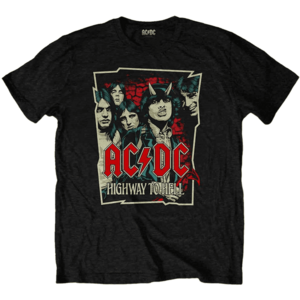 AC/DC Tricou Highway To Hell Sketch Black L imagine