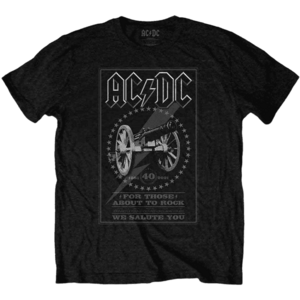 AC/DC Tricou FTATR 40th Monochrome Unisex Black 2XL imagine