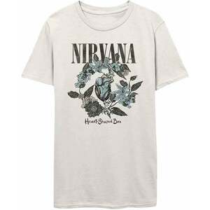 Nirvana Tricou Heart Shape Box Unisex White S imagine