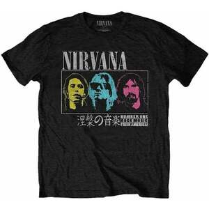 Nirvana Tricou Japan! Unisex Black L imagine