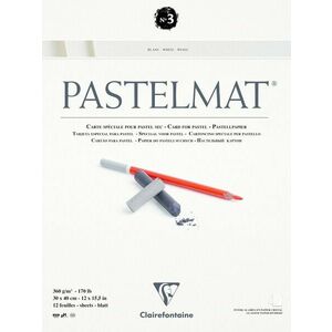 Clairefontaine Pastelmat Glued Pad N3 Carnete de Schițe 30 x 40 cm 360 g imagine