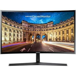 Monitor VA LED Samsung 23.5inch LC24F396FHUXEN, Full HD (1920 x 1080), HDMI, VGA, 4 ms, Ecran Curbat (Negru) imagine