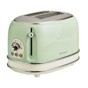 Prajitor de paine Ariete 0155CR/GR, 810 W, 2 Felii (Verde) imagine