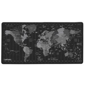 Mouse Pad Natec Time Zone Map, 800 x 400 (Negru) imagine