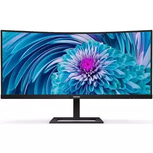 Monitor LED Philips 346E2CUAE 34" Curbat WQHD 4ms Negru imagine