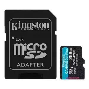 Card de memorie Kingston Canvas Go! Plus 256GB MicroSDXC UHS-I U3 V30 A2 + Adaptor SD imagine