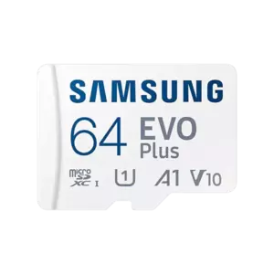 Card de memorie Samsung EVO Plus MB-MC64KA Micro SDXC 64GB UHS-I CL10 + Adaptor SD imagine