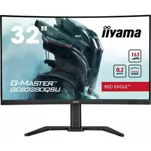 Monitor LED iiyama G-Master GCB3280QSU-B1 31.5" Curbat WQHD 165Hz 0.2ms imagine