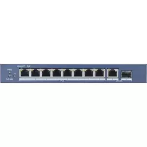 Switch Hikvision DS-3E0510P-E fara management cu PoE 8x1000Mbps RJ45 + 1 x SFP imagine