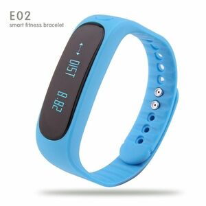 Bratara Fitness Smartband Bluetooth E02 albastru imagine