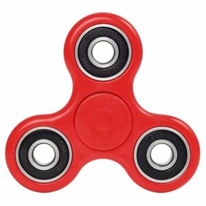 Tri-Spinner Fidget Jucarie Antistres ADHD Culoare Rosu Lucios imagine