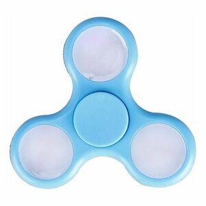 Fidget Spinner Albastru Deschis cu LED-uri Multicolore imagine