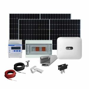 Sistem fotovoltaic complet 5 kW, invertor trifazat On Grid WiFi si 12 panouri Canadian Solar, 120 celule, 460 W, montare pe acoperis din tigla imagine