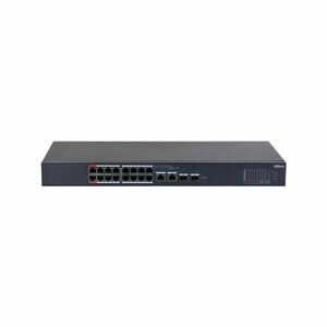 Switch cu 18 porturi Dahua CS4218-16ET-135, 16 porturi PoE, 2 porturi uplink, 8000 MAC, 7.2 Gbps, cloud management imagine