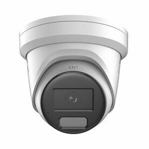 Camera supraveghere IP Dome ColorVu Hikvision Smart Hybrid Light DS-2CD2387G2H-LISU/SL(2.8MM)(EF), 8 MP, 2.8 mm, IR/lumina alba 30 m, microfon si difuzor, slot card, PoE, lumina stroboscopica, alarma audio imagine