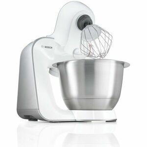 Robot de bucatarie Bosch Styline MUM54251, 900 W, 7 viteze, vas inox 3.9 l, blender 1, 25 l, alb/gri imagine