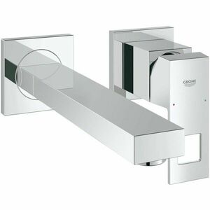 Ornament baterie lavoar perete Grohe Eurocube, pipa 231 mm, crom, 23447000 imagine