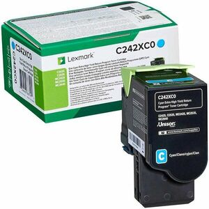 Toner Lexmark C242XC0, cyan imagine