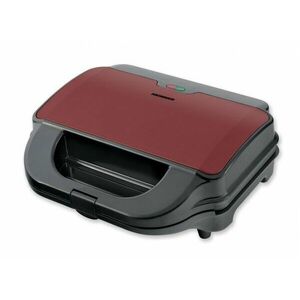 Sandwich maker Heinner SM-2H900BKS, 900 W, placi XL, 2 placi detasabile antiadezive: waffle, grill imagine