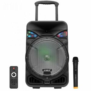 Boxa portabila Samus Studio 12, 50W, Radio, Bluetooth, Microfon, Telecomanda, Negru imagine